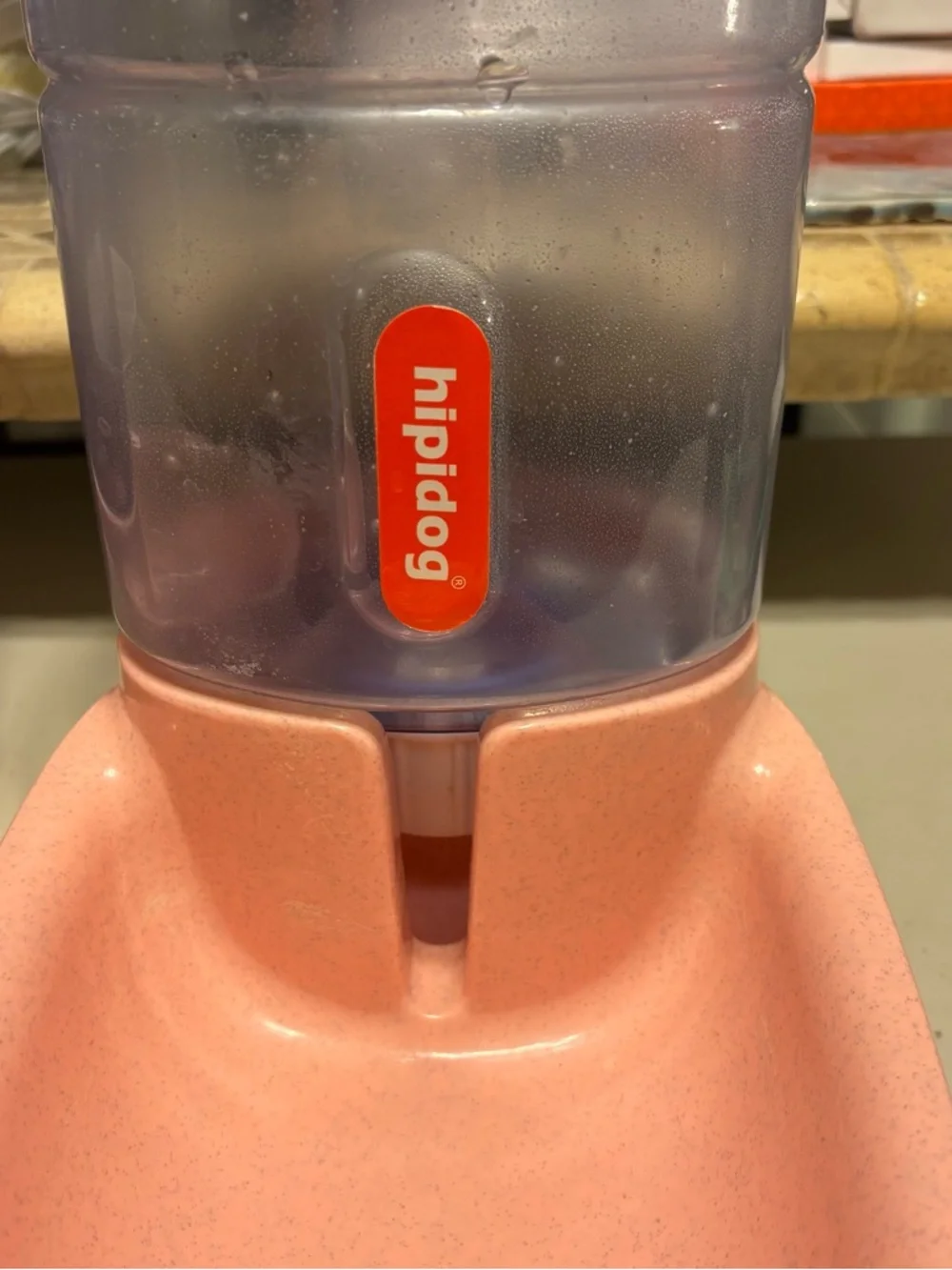 Pink Self-Dispensing Pet Water/Food Fountain Pair used see comments. 15.00